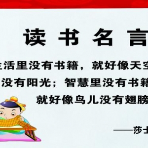 关于读书的名言，读书名言警句大全，关于读书的名言