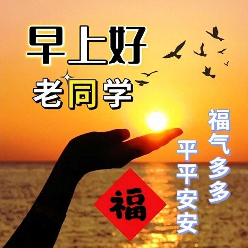 今天新版老同学早上好祝福语大全，开心快乐每一天