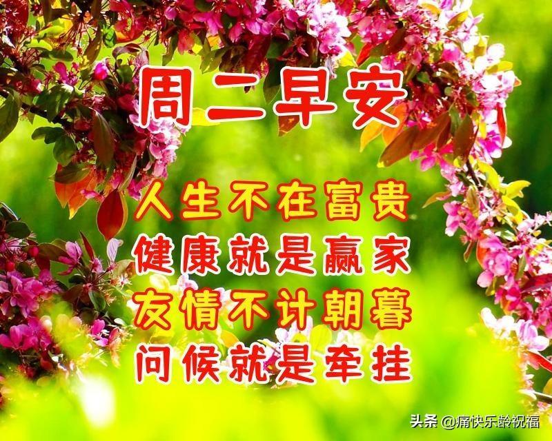 7月19日周二早安问候语，祝福好友幸福快乐美满